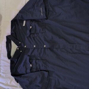 Columbia (4XLT) Navy Short Sleeve Shirt